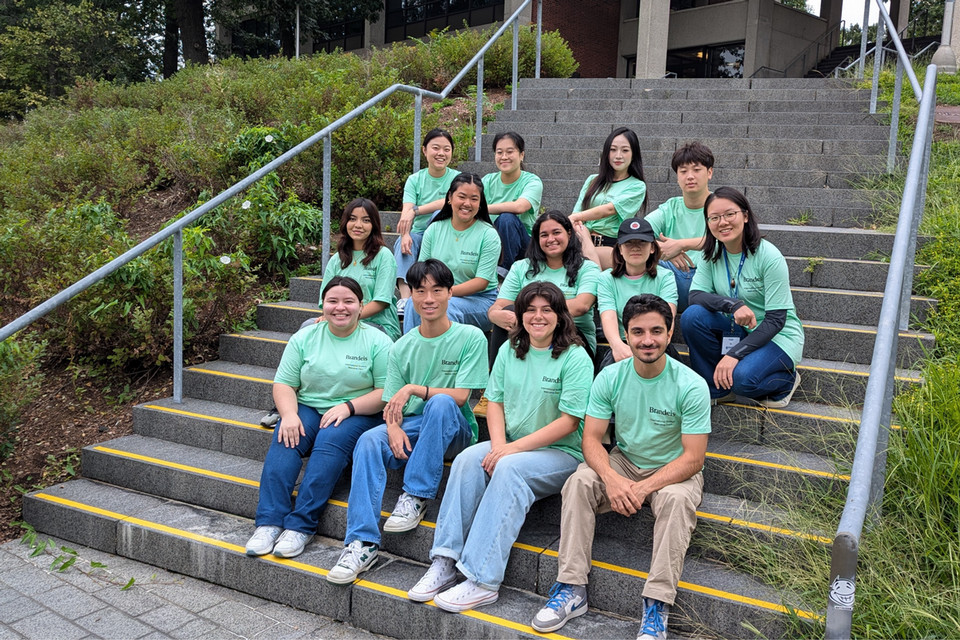 students sitting on the steps