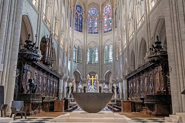 Brandeis Magazine cover image of Notre-Dame Cathedral