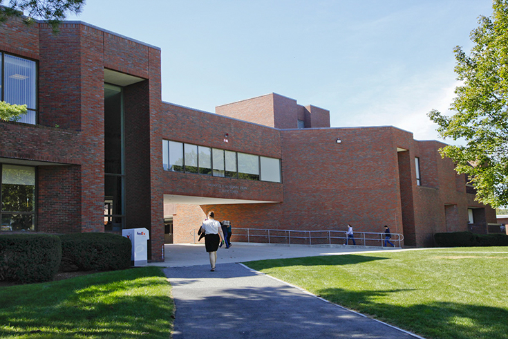 exterior view of usdan student center