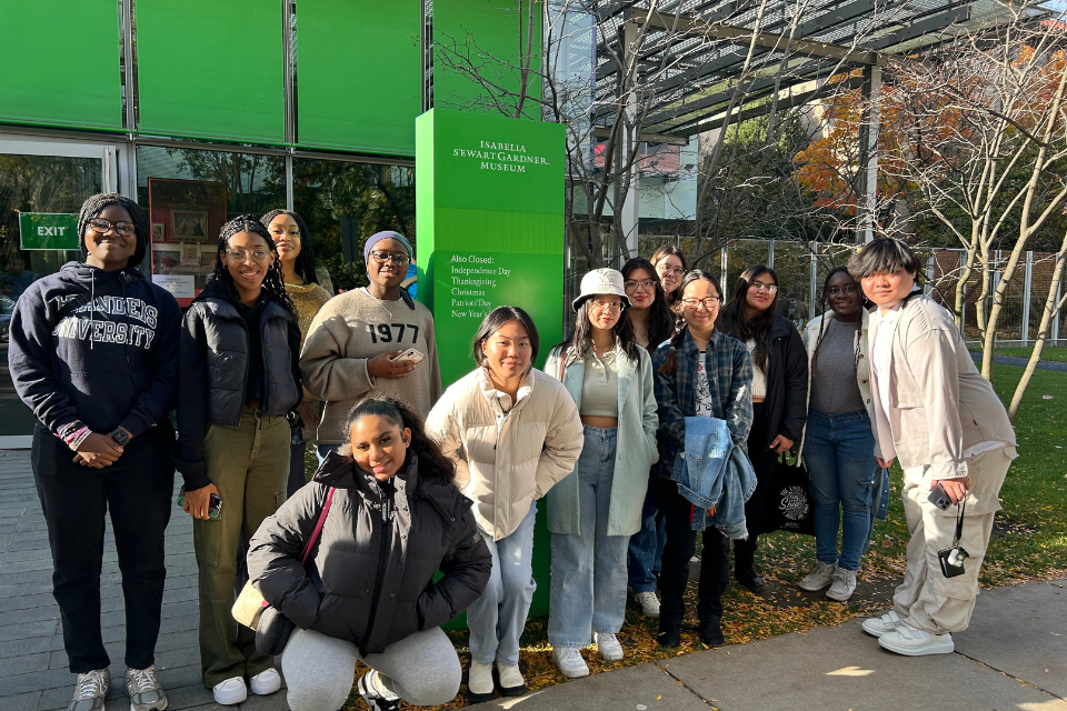 SSSP scholars enjoying a trip to the Isabella Stewart Gardner Museum in Boston, MA! 