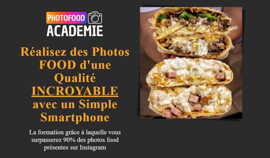 Cours photo food